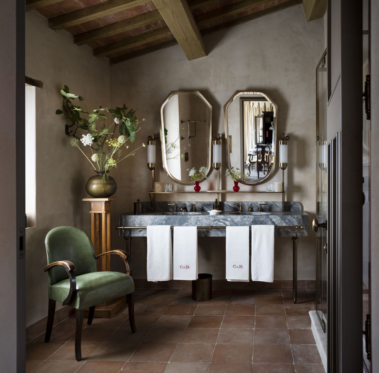 castello di reschio badkamer