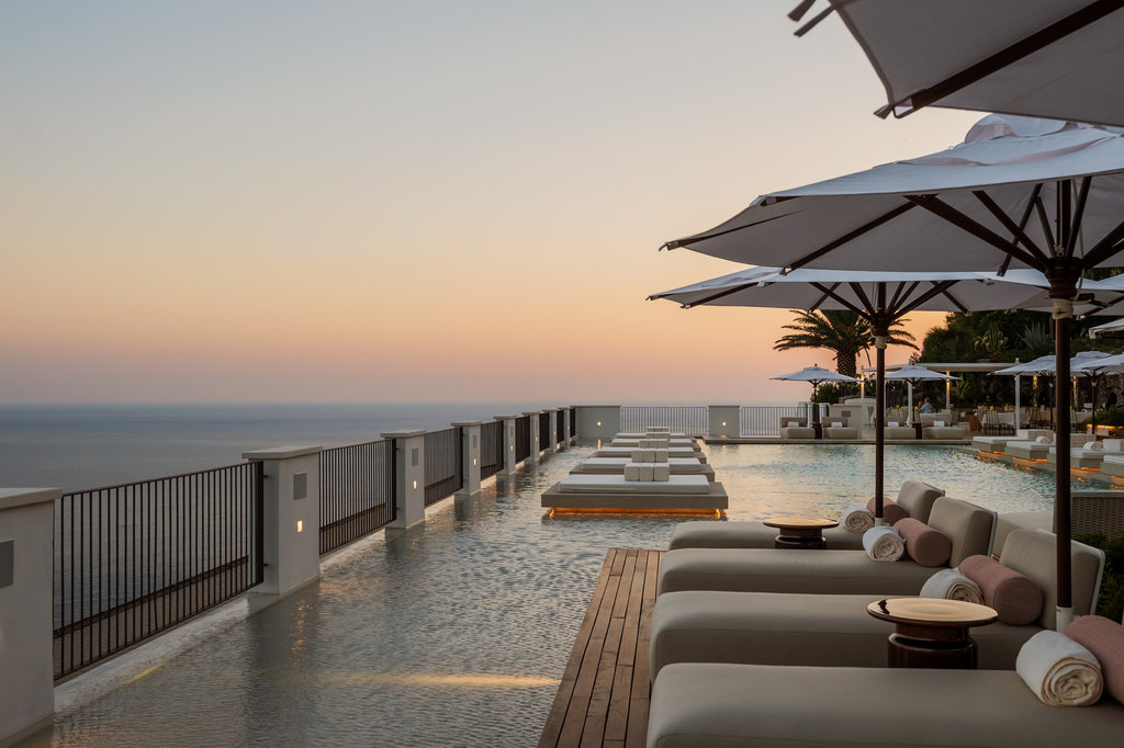11 pool by sunset