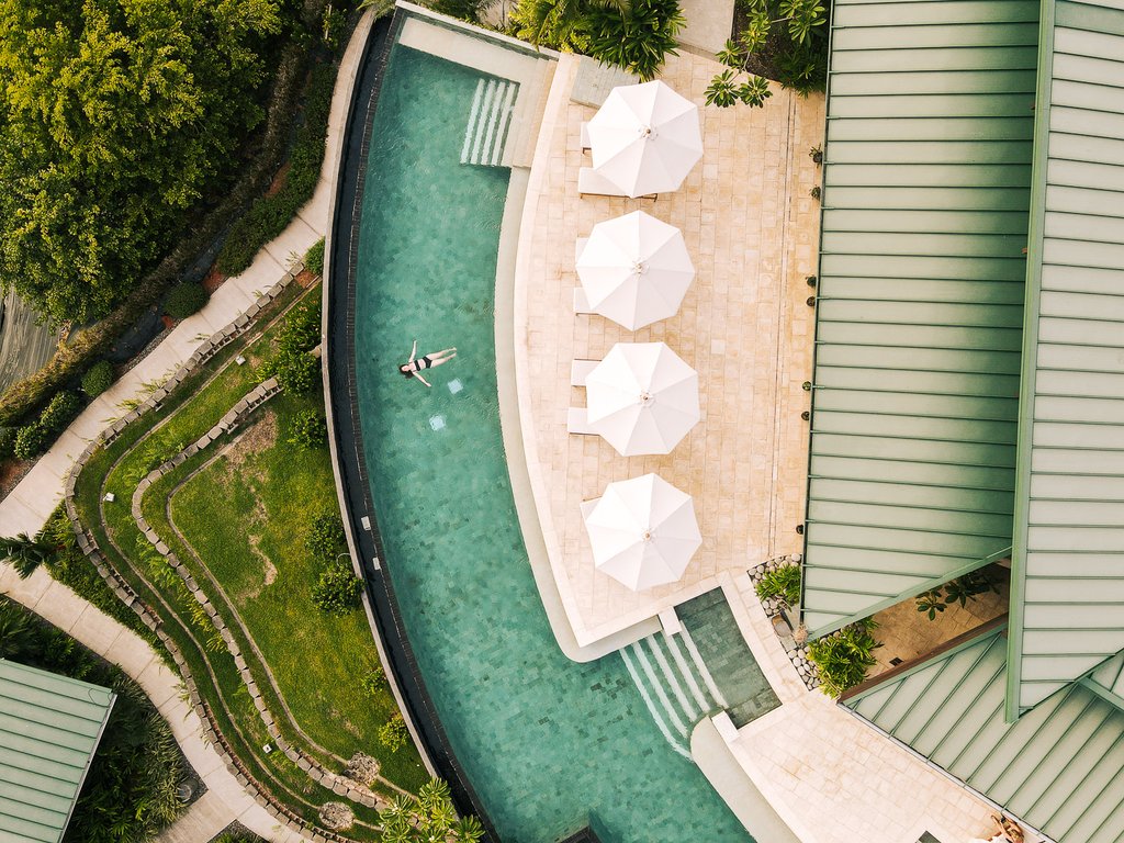 aerial pool