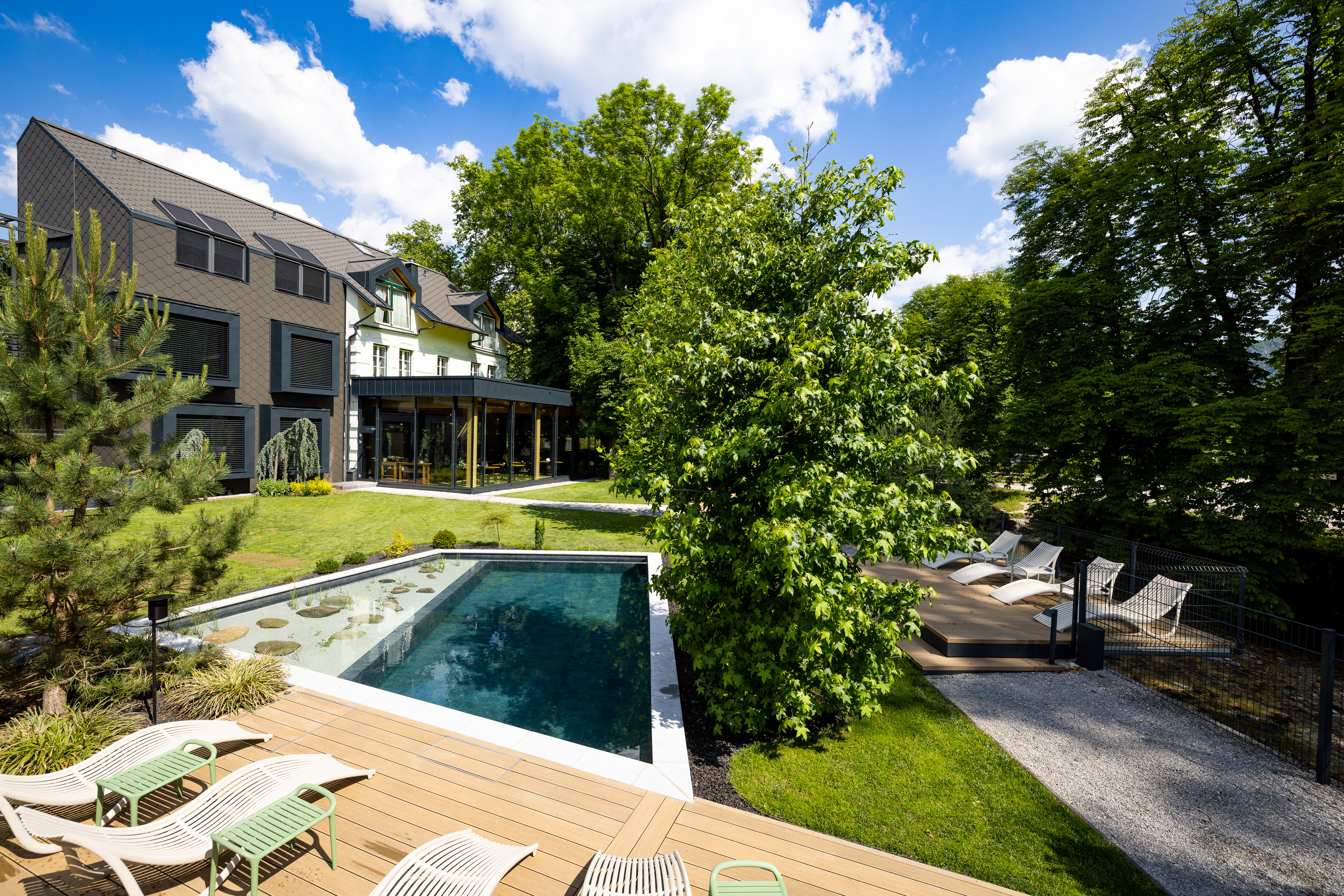 sunrose 7 boutique hotel bohinj biodynamic swimming pool 4