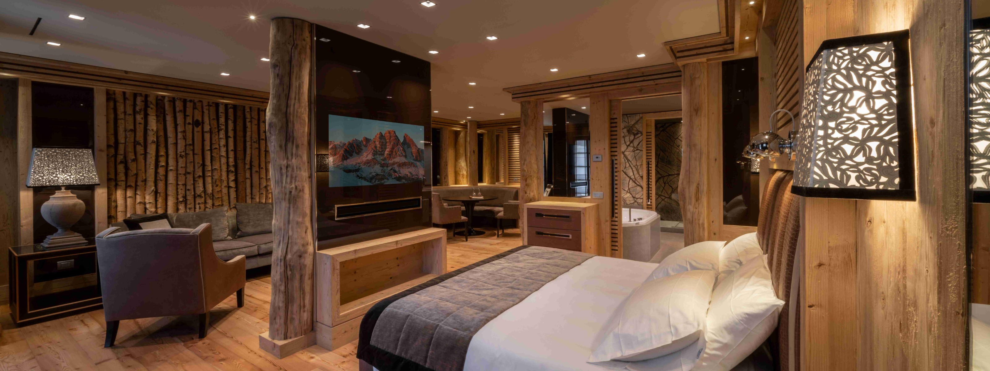 rosapetra spa resort hotelkamer dolomieten italie