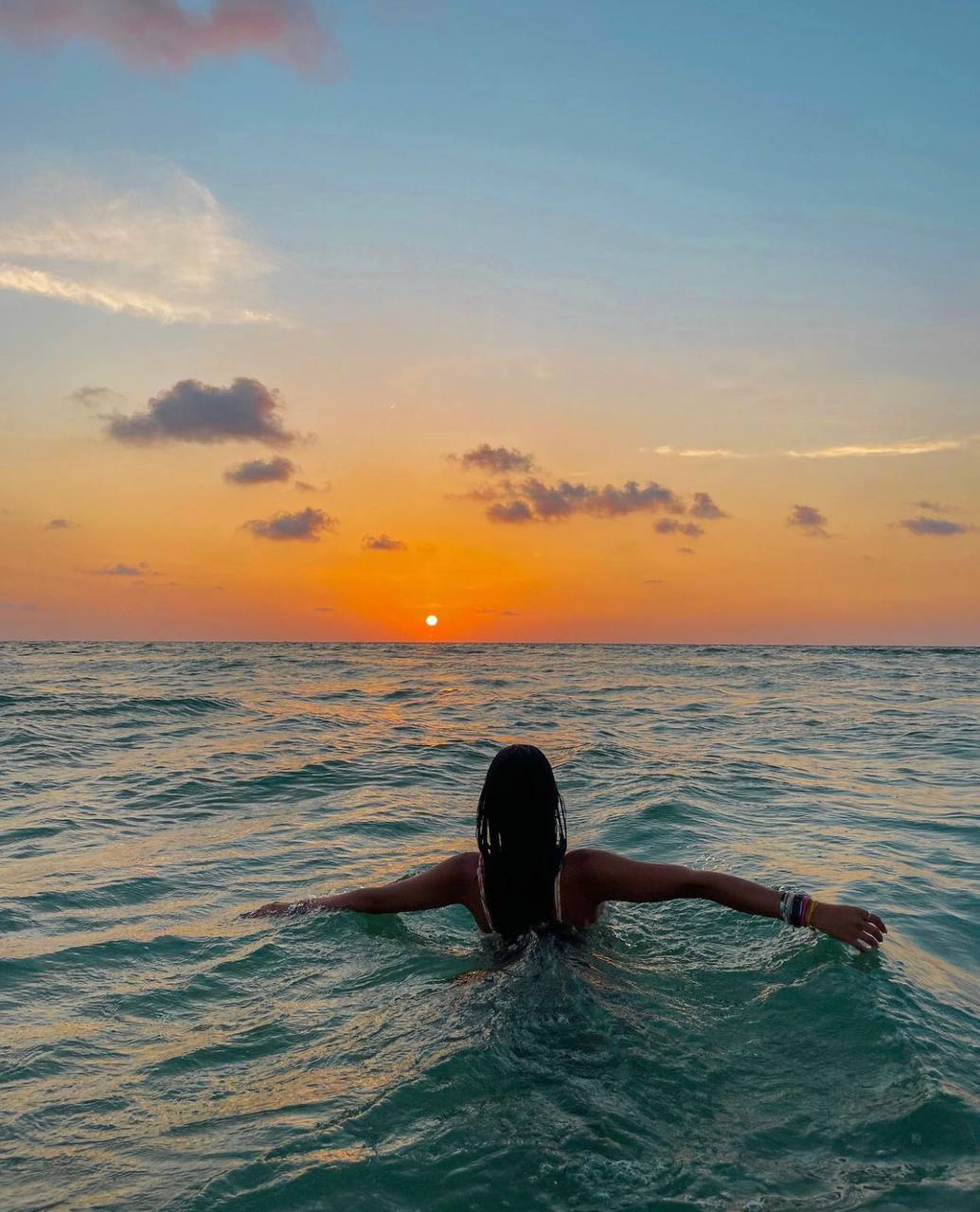 egypte zwemmen in de zee