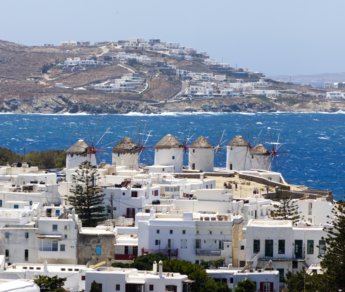 section geniet van de herfstzon in mykonos 0